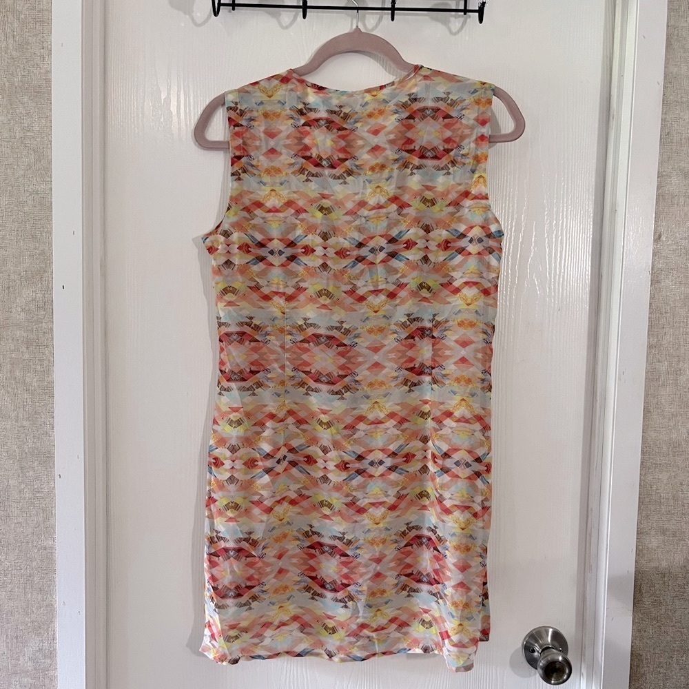 CAbi Sheer Geometric Aztec Button Down - Picture 7 of 8